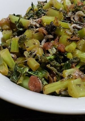 大根葉と梅肉のいためもの-レシピのメイン写真