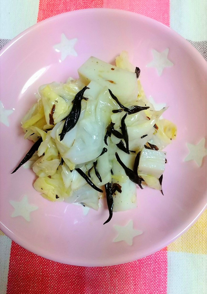 白菜とかまぼこ・ひじきのわさび和え-レシピのメイン写真