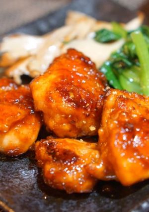 鶏肉のくわ焼き・浸し野菜添え-レシピのメイン写真