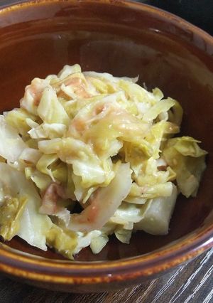 キャベツと練り梅の胡麻酢和え-レシピのメイン写真