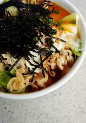 磯のかおり、さっぽろ一番 醤油ラーメン-レシピのメイン写真
