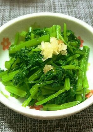 春菊のにんにく醤油和え-レシピのメイン写真