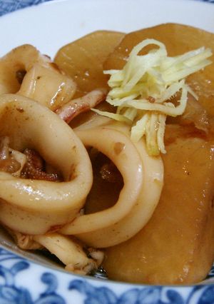 里芋・大根・イカのこっくり煮-レシピのメイン写真