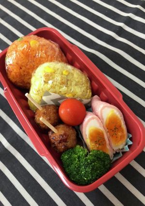 男子中学生弁当★ ハムエッグ弁当-レシピのメイン写真
