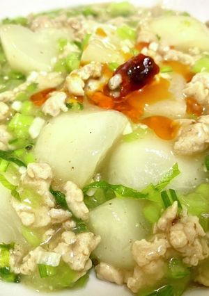 蕪の鶏ミンチ中華あん-レシピのメイン写真