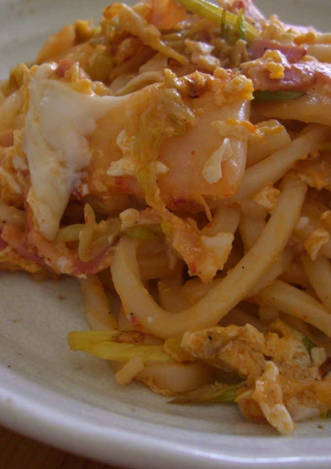 キムチで焼きうどん～♫♪-レシピのメイン写真