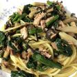 ツナとほうれん草の白だしパスタ