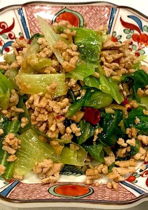 腎臓内科医考案レタスとひき肉の減塩蒸し-レシピのメイン写真
