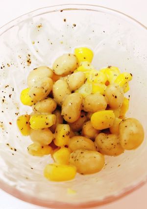 蒸し大豆とコーンのデリ風サラダ-レシピのメイン写真
