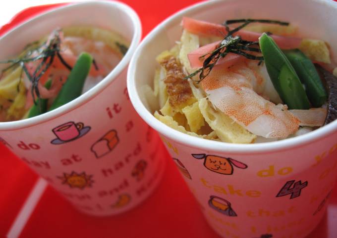ちろぴいさんセット (簡単カップちらし♪運動会や遠足のお弁当 ちろぴいさんセット (簡単カップちらし♪運動会や遠足のお弁当