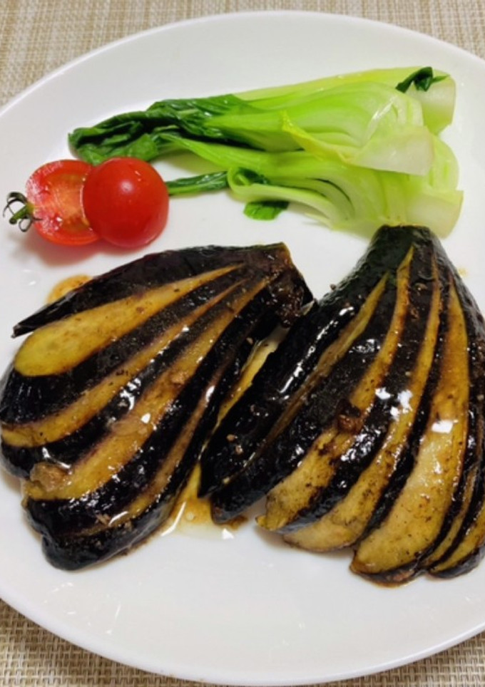 【切り方必見】ナスのはさみ焼き！？-レシピのメイン写真