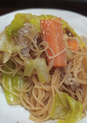 ご飯が進む☆豚とキャベツのおかずビーフン-レシピのメイン写真