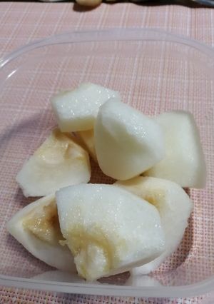 梨のリンゴの芯のやり方-レシピのメイン写真