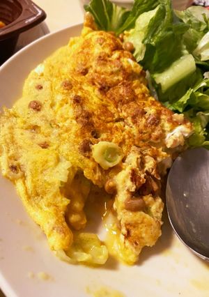 ズボラでOKふわふわ激ウマ納豆オムレツ-レシピのメイン写真