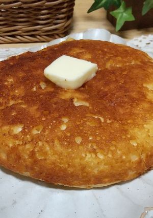メレンゲ不要！極厚ホットケーキ-レシピのメイン写真