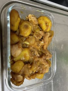 鳥もも肉と栗の炒め煮-レシピのメイン写真