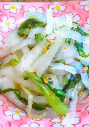 3分レシピ 大根と水菜のピリッと浅漬け-レシピのメイン写真