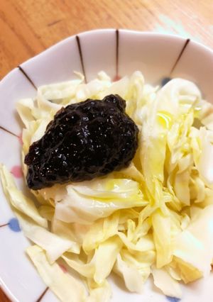 きゃべつに☆ごはんですよのっけ-レシピのメイン写真