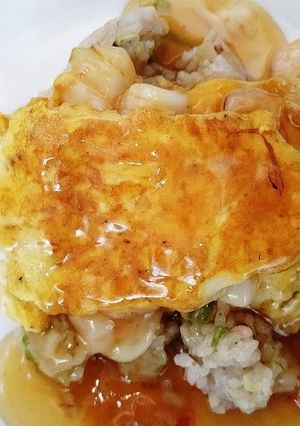 シーフードかき玉中華あんかけ丼♪-レシピのメイン写真