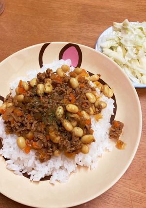水煮大豆で簡単♪豆ドライカレー-レシピのメイン写真