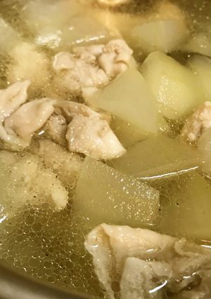 ◤電鍋レシピ◢冬瓜と鶏肉のスープ-レシピのメイン写真
