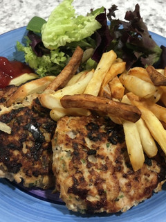 手捏ね不要!簡単ターキーひき肉ハンバーグ-レシピのメイン写真