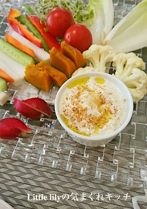 豆腐バーニャカウダの野菜サラダ-レシピのメイン写真