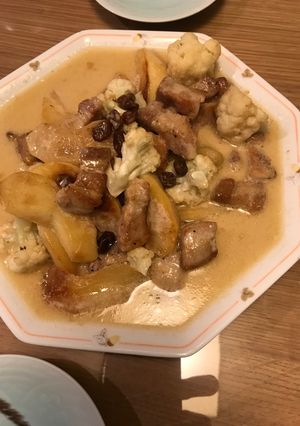 りんごと豚肉の煮込み-レシピのメイン写真