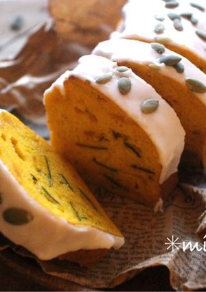 mバターなし♪かぼちゃパウンドケーキ-レシピのメイン写真