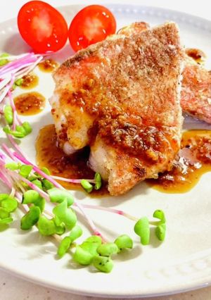 赤魚のレモンマスタードソース♡ムニエル♡-レシピのメイン写真