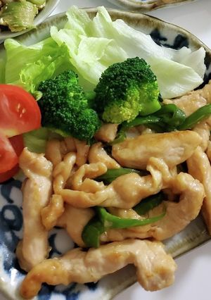 フワフワ鶏むね肉の青椒肉絲-レシピのメイン写真