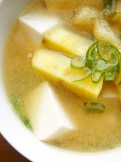 豆腐・さつま芋のお味噌汁♪-レシピのメイン写真