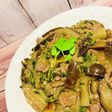 豆苗、ひき肉、お味噌でお手軽!麻婆茄子