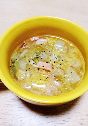 とろける白菜とベーコンのコンソメスープ-レシピのメイン写真
