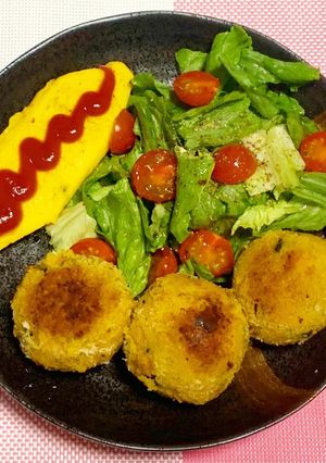 ✿フライパンでかぼちゃコロッケ-レシピのメイン写真