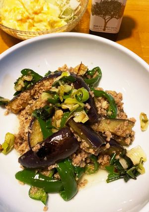 野菜たっぷり！ナスとピーマンの肉みそ炒め-レシピのメイン写真