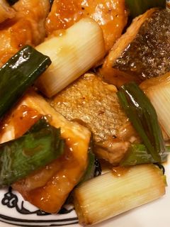 秋鮭とネギの照り焼き-レシピのメイン写真