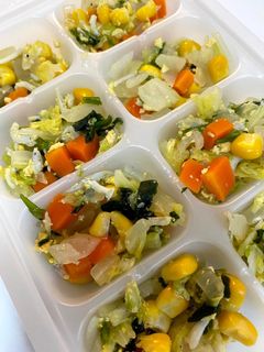 しらすと白菜の卵とじ 離乳食-レシピのメイン写真