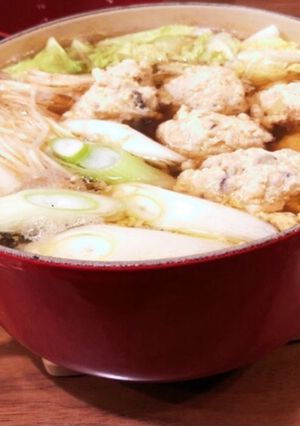 生姜香る♪ふわシャキ食感の絶品鶏団子鍋-レシピのメイン写真