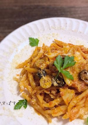 2種のオリーブとキャベツのポモドーロ-レシピのメイン写真