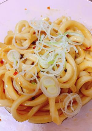 旨辛！油そば風うどん-レシピのメイン写真