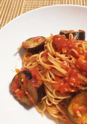 簡単！なすのトマトソースパスタ✨-レシピのメイン写真