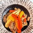 豚肉と筍パプリカのオイスターソース炒め