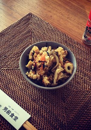 【簡単】しめじとひじき土鍋で炊き込みご飯-レシピのメイン写真