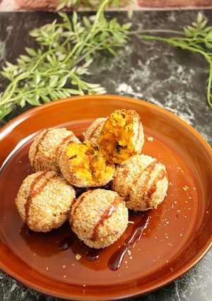 簡単！焼かない☆南瓜とポテトのコロッケ-レシピのメイン写真