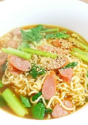スープカレー風ピリ辛らーめん-レシピのメイン写真