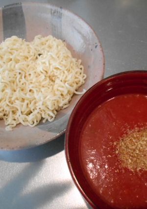 トマトジュースのつけ麺-レシピのメイン写真