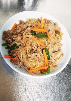 牛肉と白滝のチャンプル-レシピのメイン写真