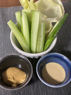もう一品 野菜のディップソース 2種-レシピのメイン写真