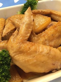 鶏手羽先と大根のてりてり煮-レシピのメイン写真